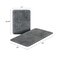 Hastings Home 2-piece Bathroom Rug Set, Memory Foam Mats, Wavy Microfiber Non-Slip Absorbent Runner, Gray 589694OJW - alternate 3